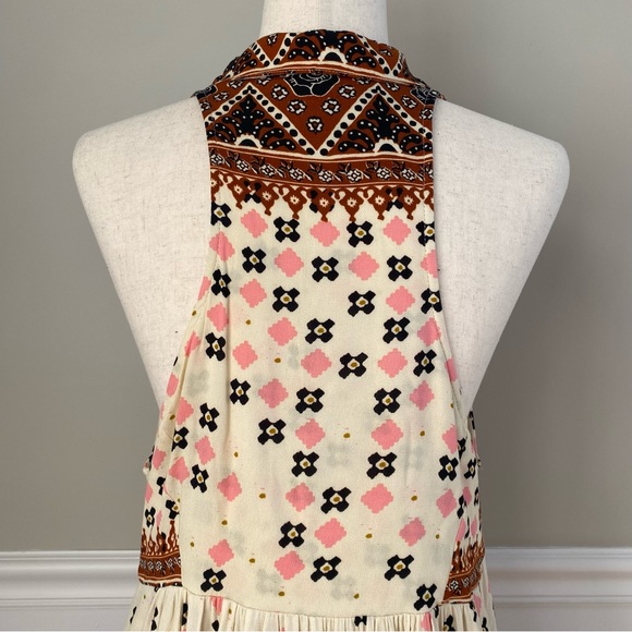 Free People Charlotte Printed Halterneck top/Tunic Size S - Picture 9 of 15